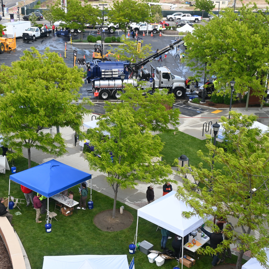 Aerial view of Public Works Week 2024